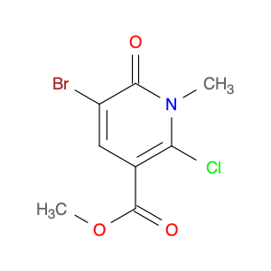 3-Pyridinecarboxylic acid,5-bromo-2-chloro-1,6-dihydro-1-methyl-6-oxo-, methyl ester