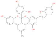 3aH-Benzo[3,4][2]benzopyrano[1,8-bc][1]benzopyran-4,11-diol,8a-(2,4-dihydroxyphenyl)-1,8a,13b,13c-tetrahydro-6-(6-hydroxy-2-benzofuranyl)-2-methyl-, (3aS,8aS,13bS,13cR)-