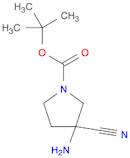 1-Pyrrolidinecarboxylic acid, 3-amino-3-cyano-, 1,1-dimethylethyl ester