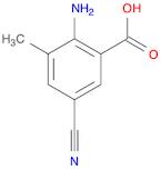 Benzoic acid, 2-amino-5-cyano-3-methyl-