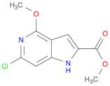 1H-Pyrrolo[3,2-c]pyridine-2-carboxylic acid, 6-chloro-4-methoxy-,methyl ester