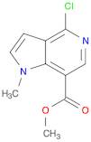 1H-Pyrrolo[3,2-c]pyridine-7-carboxylic acid, 4-chloro-1-methyl-, methylester