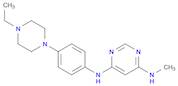 4,6-Pyrimidinediamine, N-[4-(4-ethyl-1-piperazinyl)phenyl]-N'-methyl-