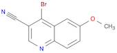 3-Quinolinecarbonitrile, 4-bromo-6-methoxy-