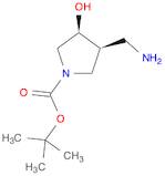 1-Pyrrolidinecarboxylic acid, 3-(aminomethyl)-4-hydroxy-,1,1-dimethylethyl ester, (3R,4R)-rel-