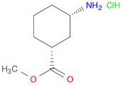Cyclohexanecarboxylic acid, 3-amino-, methyl ester, hydrochloride, cis-