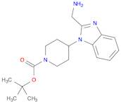 1-Piperidinecarboxylic acid, 4-[2-(aminomethyl)-1H-benzimidazol-1-yl]-,1,1-dimethylethyl ester