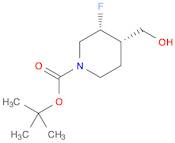 1-Piperidinecarboxylic acid, 3-fluoro-4-(hydroxymethyl)-,1,1-dimethylethyl ester, (3R,4S)-rel-