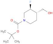 1-Piperidinecarboxylic acid, 3-fluoro-4-(hydroxymethyl)-,1,1-dimethylethyl ester, (3R,4R)-rel-