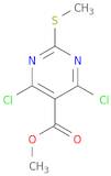 5-Pyrimidinecarboxylic acid, 4,6-dichloro-2-(methylthio)-, methyl ester