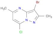 Pyrazolo[1,5-a]pyrimidine, 3-bromo-7-chloro-2,5-dimethyl-