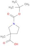 3-methyl-1-[(2-methylpropan-2-yl)oxycarbonyl]pyrrolidine-3-carboxylic acid