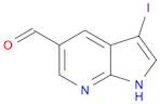 3-IODO-1H-PYRROLO[2,3-B]PYRIDINE-5-CARBALDEHYDE