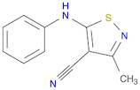 4-Isothiazolecarbonitrile, 3-methyl-5-(phenylamino)-