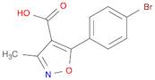 4-Isoxazolecarboxylic acid, 5-(4-bromophenyl)-3-methyl-