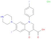 3-Quinolinecarboxylic acid,6-fluoro-1-(4-fluorophenyl)-1,4-dihydro-4-oxo-7-(1-piperazinyl)-,monohydrochloride