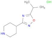 Piperidine, 4-[5-(1-methylethyl)-1,2,4-oxadiazol-3-yl]-, HCl (1:1)