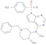 7H-Pyrrolo[2,3-d]pyrimidin-4-amine,N-methyl-N-[(3R,4R)-4-methyl-1-(phenylmethyl)-3-piperidinyl]-7-[(4-methylphenyl)sulfonyl]-
