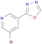 2-(5-bromopyridin-3-yl)-1,3,4-oxadiazole