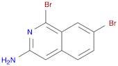 3-Isoquinolinamine, 1,7-dibromo-