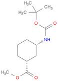 Methyl cis-(+/-)-3-{[(tert-butoxy)carbonyl]amino}cyclohexane-1-carboxylate
