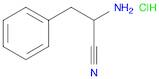 Benzenepropanenitrile, a-amino-, monohydrochloride