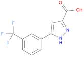 1H-Pyrazole-3-carboxylic acid, 5-[3-(trifluoromethyl)phenyl]-
