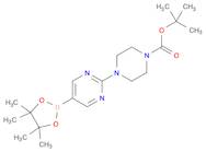 tert-butyl 4-[5-(4,4,5,5-tetramethyl-1,3,2-dioxaborolan-2-yl)pyrimidin-2-yl]piperazine-1-carboxylate