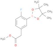 methyl 2-[4-fluoro-3-(4,4,5,5-tetramethyl-1,3,2-dioxaborolan-2-yl)phenyl]acetate