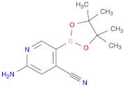 2-amino-5-(4,4,5,5-tetramethyl-1,3,2-dioxaborolan-2-yl)pyridine-4-carbonitrile