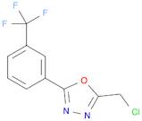 2-(chloromethyl)-5-[3-(trifluoromethyl)phenyl]-1,3,4-oxadiazole