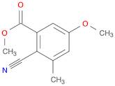 Benzoic acid, 2-cyano-5-methoxy-3-methyl-, methyl ester