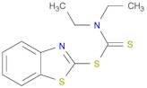 Carbamodithioic acid, diethyl-, 2-benzothiazolyl ester