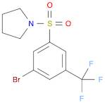 1-(3-Bromo-5-trifluoromethylphenylsulfonyl)pyrrolidine