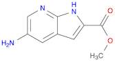 1H-​Pyrrolo[2,​3-​b]​pyridine-​2-​carboxylic acid, 5-​amino-​, methyl ester