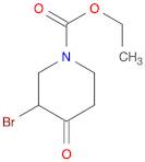 1-Piperidinecarboxylic acid, 3-bromo-4-oxo-, ethyl ester