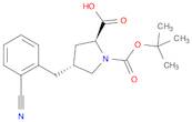 (2S,4R)-1-(tert-Butoxycarbonyl)-4-(2-cyanobenzyl)pyrrolidine-2-carboxylic acid