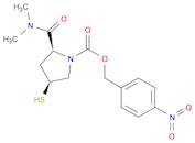 1-Pyrrolidinecarboxylic acid, 2-[(dimethylamino)carbonyl]-4-mercapto-,(4-nitrophenyl)methyl ester, (2S,4S)-