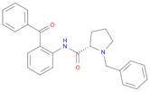 2-Pyrrolidinecarboxamide, N-(2-benzoylphenyl)-1-(phenylmethyl)-, (2S)-