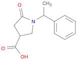 3-Pyrrolidinecarboxylic acid, 5-oxo-1-(1-phenylethyl)-