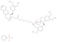 Isoquinolinium,2,2'-[1,5-pentanediylbis[oxy(3-oxo-3,1-propanediyl)]]bis[1-[(3,4-dimethoxyphenyl)methyl]-1,2,3,4-tetrahydro-6,7-dimethoxy-2-methyl-,(1R,1'R,2R,2'R)-, dibenzenesulfonate