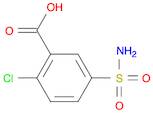 Benzoic acid, 5-(aminosulfonyl)-2-chloro-