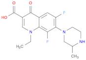 1-ethyl-6-fluoranyl-8-fluoro-7-(3-methylpiperazin-1-yl)-4-oxoquinoline-3-carboxylic acid