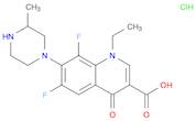 3-Quinolinecarboxylic acid,1-ethyl-6,8-difluoro-1,4-dihydro-7-(3-methyl-1-piperazinyl)-4-oxo-,monohydrochloride