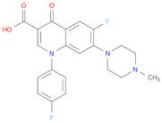 3-Quinolinecarboxylic acid,6-fluoro-1-(4-fluorophenyl)-1,4-dihydro-7-(4-methyl-1-piperazinyl)-4-oxo-