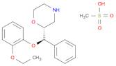 Morpholine, 2-[(R)-(2-ethoxyphenoxy)phenylmethyl]-, (2R)-rel-,methanesulfonate