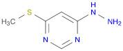 4(1H)-Pyrimidinone, 6-(methylthio)-, hydrazone