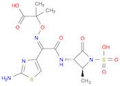 2-[(Z)-[1-(2-amino-1,3-thiazol-4-yl)-2-[[(2S)-2-methyl-4-oxo-1-sulfoazetidin-3-yl]amino]-2-oxoethylidene]amino]oxy-2-methylpropanoic acid