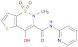 2H-Thieno[2,3-e]-1,2-thiazine-3-carboxamide,4-hydroxy-2-methyl-N-2-pyridinyl-, 1,1-dioxide