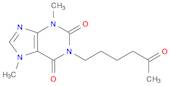 1H-Purine-2,6-dione, 3,7-dihydro-3,7-dimethyl-1-(5-oxohexyl)-